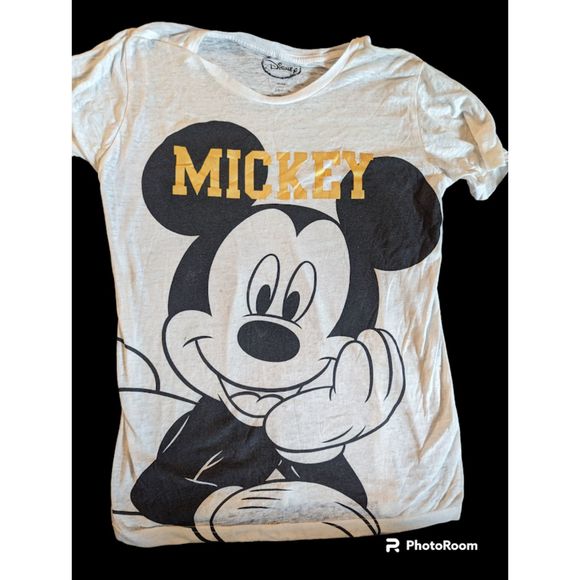 Juniors Girls Burnout Mickey Mouse Tee - Picture 1 of 2